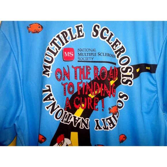 Bike Cycling Jersey National MS Multiple Sclerosis Society X Large Mens 1998 - Picture 7 of 7
